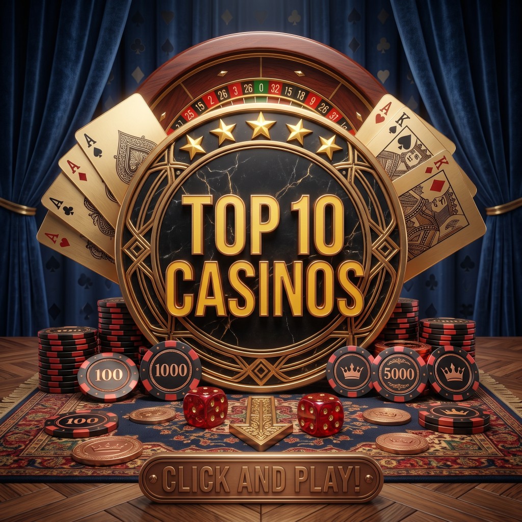 donybasket — top casinos emblem with cards, chips and dice